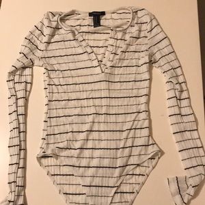 One price striped black and white shirt